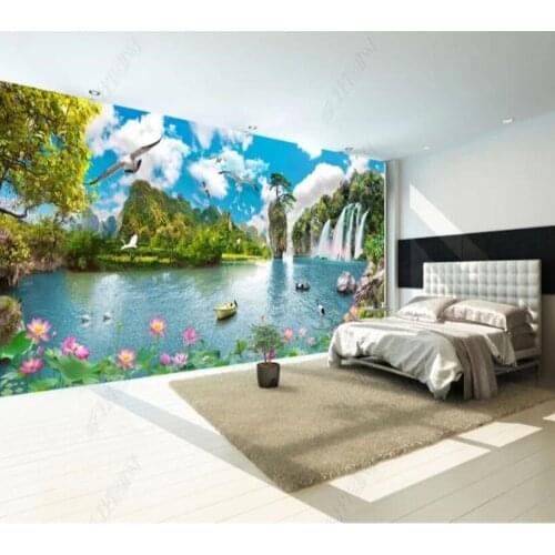 Papel de parede Landscape Painting Panoramic Wonderland 3d wallpaper mural,iving room tv wall bedroom wall papers home decor