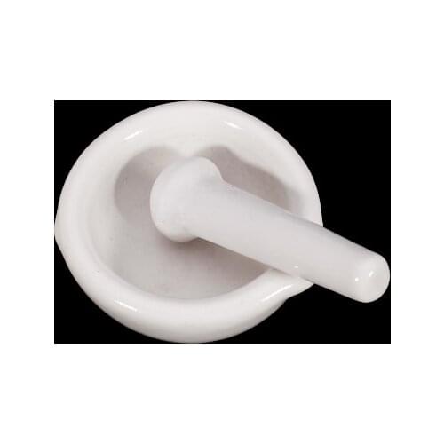 6ml Porcelain Mortar and Pestle Mixing Grinding Bowl Set - White