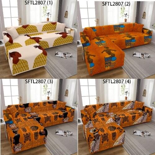 African woman Sofa cover Covers for sofas Plaid Puff seat Cushion cover sofa covers Armchair cover 3-seater couch cover Big sofa