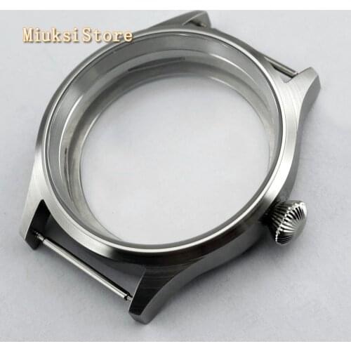 Watch accessories case sapphire glass 43mm sterile steel case fit ST36 ETA 6497 6498 P212