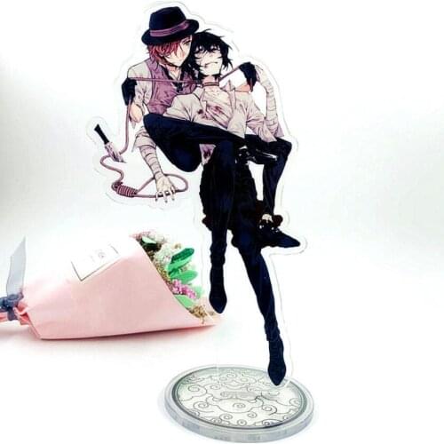 Anime Bungo Stray Dogs Dazai Osamu Nakahara Chuuya Acrylic Stand Figure Desktop Decoration Collection Model Toy Doll Gifts