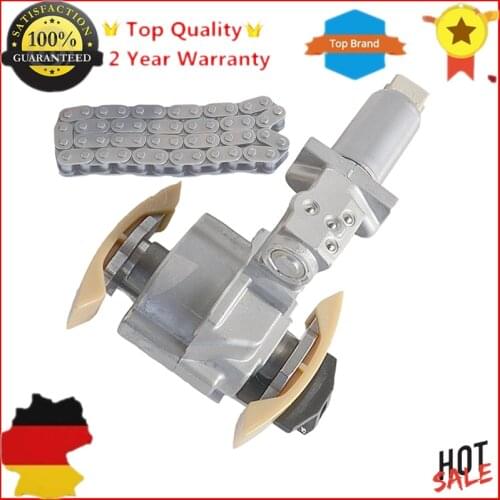 AP01 Left Side Timing Chain Tensioner + 1 Chain for Audi A6 S6 A8 S8 VW Phaeton Touareg 4.2L V8 077109087C E P, 058109229B