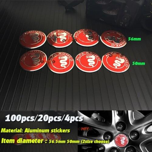 Auto Cartire accessories Car Wheel Center Hub Cap Emblem Wheel Dust-proof stickers body decal Badge 3d Stickers red