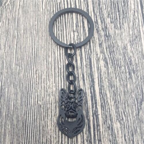 German Shepherd Key Chains Fashion Pet Dog Jewellery German Shepherd Car Keychain Bag Keyring For Women Men