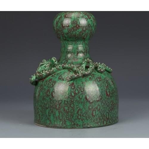 Qing Dynasty(YONGZHENG:1678--1735) Furnace Jun Glazed Panlong Washing Old Porcelains