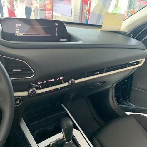For Mazda Cx-30 Cx30 2020 2021 Carbon Fiber Accessories Central Control Cover Trim Interior Mouldings Car Modification Sticker