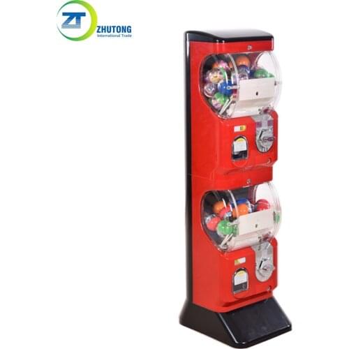 Zhutong two layer tony gacha single column gashapon twisting egg capsule toy vending machine