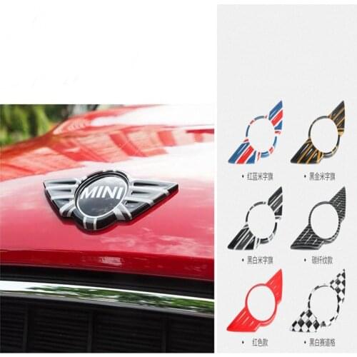 Carbon Fiber Unio jack Emblem For Mini Cooper R55 R56 R57 R58 R59 R60 R61 F54 F55 F56 F57 F60 For Mini cooper sticker Countryman