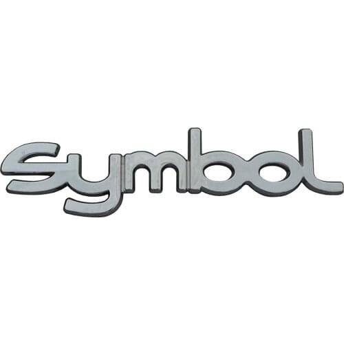 Chrome Symbol Badge Monogram for Clio Symbol