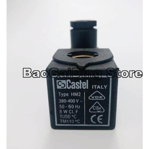 Castel Coil 9100/RA6 Type HM2 220V~230V 8W Refrigeration Solenoid Valve AC220V DC24V AC110V AC24V AC380V DC12V