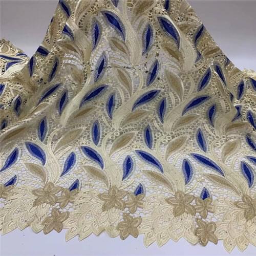 2021 Latest High Quality Mesh Cord African Lace Fabric Embroidered With Beads Lace Fabric For Wedding Dress 5 Yards! ZQFO12312