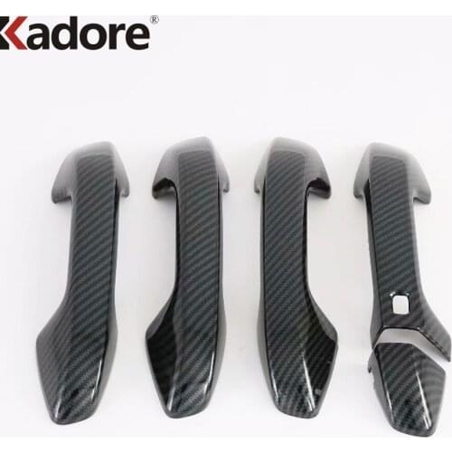 For Kia Forte Cerato K3 2019 2020 Carbon Fiber Door Handle Cover Trim Molding Car Styling Accessories LHD