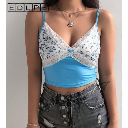 Unif Cute Ins Sexy Retro Lace Stitching Crop Tops Suspender Top Girl Y2k Accessories Tops for Women All Neon Store Clothes