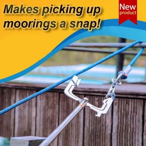For Boat Easy Long-Distance Threader TEEPOR Telescopic Boat Hook And Rope