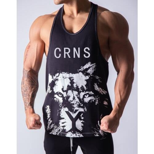 2021 Men Tank Tops Fashion Summer Style Sleeveless Undershirts Male Cartoon Bodybuilding Tank Top Casual Cotton Man Vest Tops
