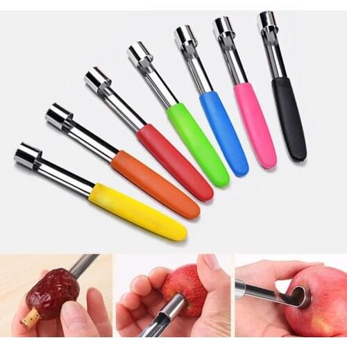 Stainless Steel Fruit Denucleator Apple Pitting Device Cherry Removing Seeds Core-pulling Device Kitchen Gadgets Core Extractor