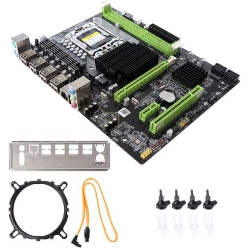 New X58 Motherboard LGA 1366 LGA1366 DDR3 Slot PC Desktop Mainboard Computer Motherboard for ECC ECC REG Server QXNF