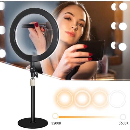 Novelty Lighting Led Selfie Lamp 16/26cm Mobile Phone Bracket Led Ring Light Makeup Decoration Night Light Mirror Neon Sign