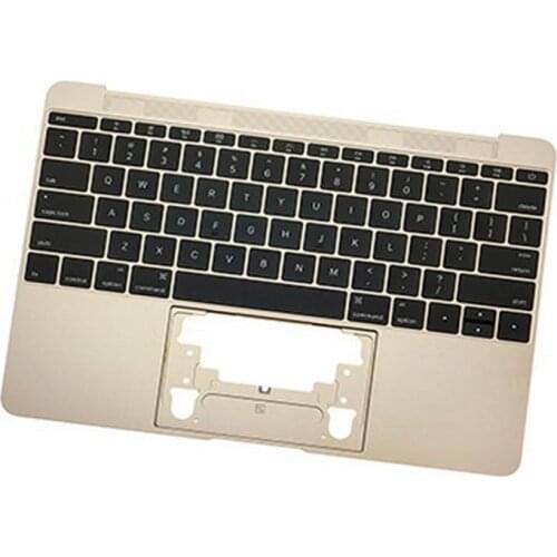 New Gold Topcase For Macbook Retina 12-inch A1534 Top Upper Case Palmrest With US English Keyboard Early 2015