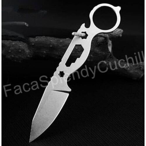 Bas Multi-function Straight Fixed Blade Knife 440C Blade Outdoor Tactical Rescue Pocket Hunting Fishing EDC Survival Tool Knives