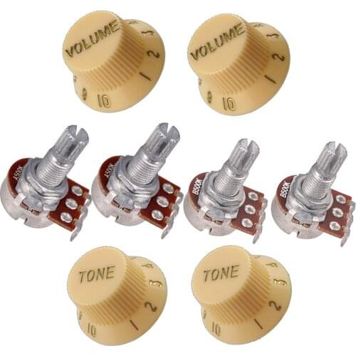 Guitar Potentiometer A500K B500K Volume Tone Control Knob Accessories DIY