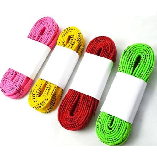 1 Pair Professional Ice Hockey Skate Laces Waxed Shoelaces Anti-Freezing Anti-Fracture Shoe Laces for Sports Skiing Hockey
