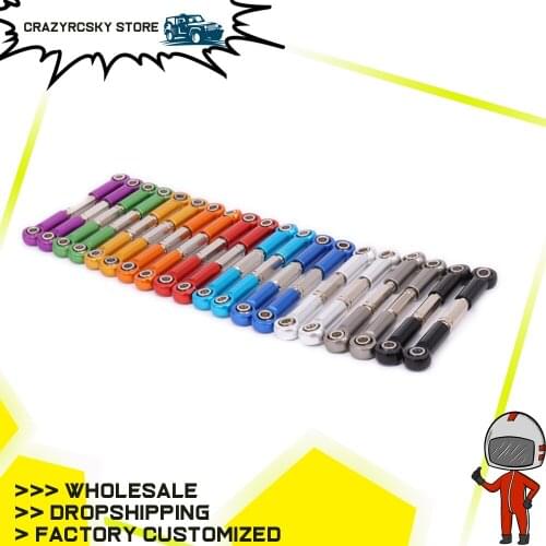 2PCS RCAWD Front Shock Absorber Tie Rod For Rc Hobby Model Car 1-12 Wltoys 12428 12423 FY03 Servo Link Monster Truck