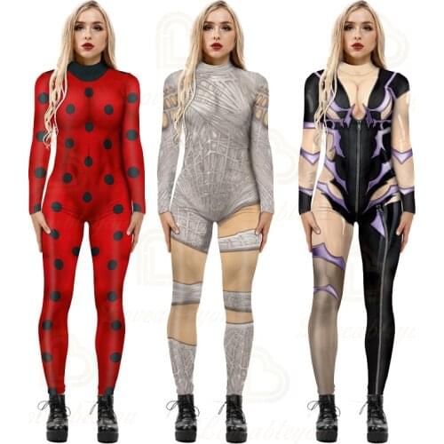 Skeleton Sexy Women Spooky Halloween Devil Ghost Jumpsuit Party Carnival Performance Scary Costume Girl Fancy Clothes