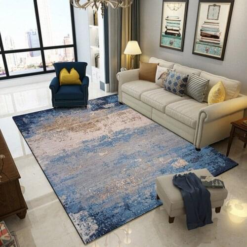 Modern Abstract blue gray Carpets and Rugs for Living Room Bedroom Hallway Doormat Anti-Slip Bathroom Decor Carpet Kitchen Mats