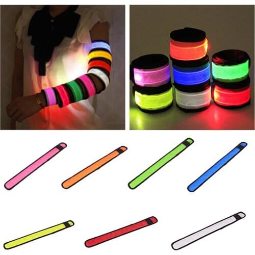LED Flashing Light Up Glow Bracelet Wristband Vocal Concert Party Props Gift for outdoor activities parties night concert match