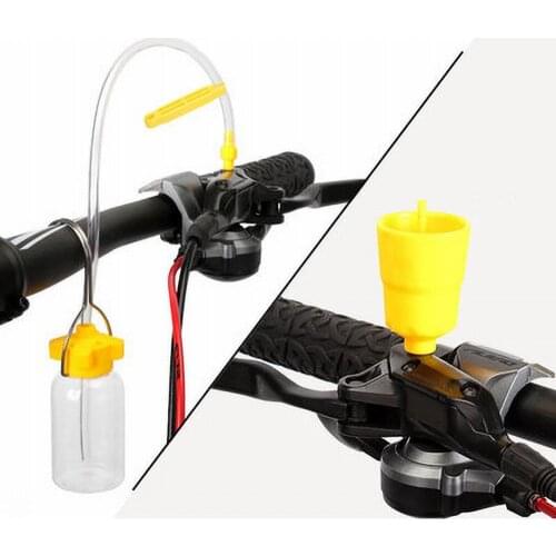 Universal Bicycle Hydraulic Bleed Adapters Set Include Oil Funnel MTB Road Bike Disc Brake Bleed Nylon Repair Tool Accessories