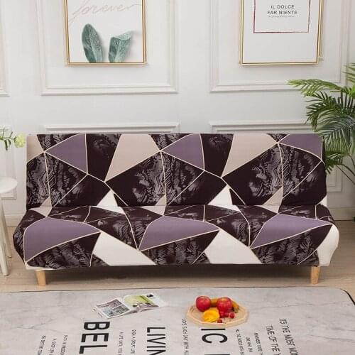 Universal Folding Sofa Bed Cover Elastic Stretch All-inclusive Seat Cover Without Armrest Tight Wrap Slipcover funda sofa