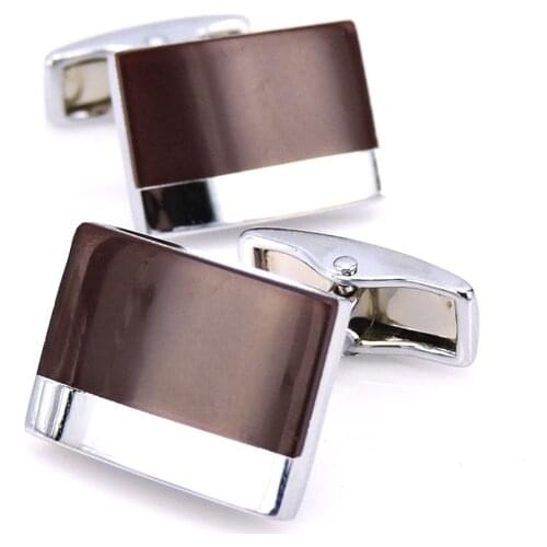 HYX Enamel cufflink male French Red pattern cuff button French Shirt Men Jewelry Wedding Groom Men Cuff Links