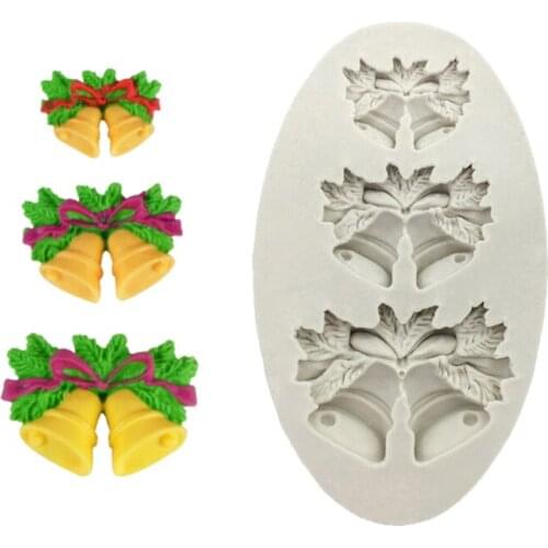 Jingling Bell Silicone Sugarcraft Mould Set, Fondant Cake Decorating Tools