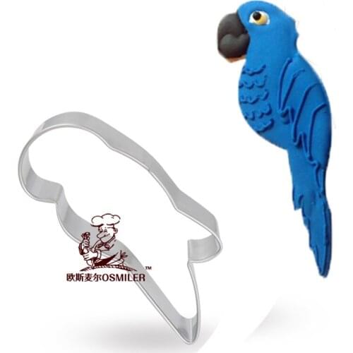 1pcs Parrot Moldes Metal Cookie Cutter moule patisserie reposteria gateau Cupcake Pastry Kitchen Accessories Cake Decor Tools