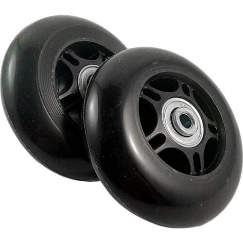 2 Set Luggage Suitcase Replacement Wheels OD 80mm