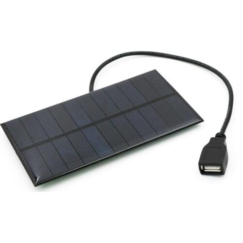 5V 300mA Output USB Solar Battery Charger USB Female port 5.5V 1.65W Charge Regulators Solar Panel 3.7V 18650