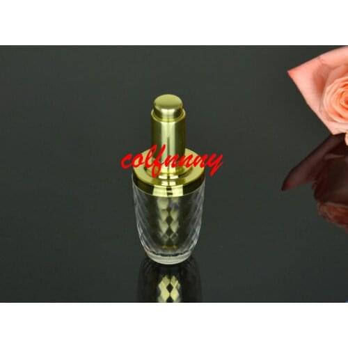 500pcs/lot Fast shipping 10ml Refillable Essence bottle for Essential Oil Perfume Acrylic cosmetic packaging bottle