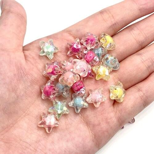 Oryana 11x11.5mm Candy Color Star Shape AB Color Acrylic Beads For Jewelry Making DIY Necklace Bracelet Crafts Beads Accessories