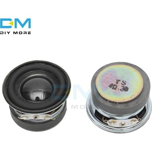 Acoustic Speaker 4 Ohm 3W 40MM Speaker 36MM External Magnetic Black Hat PU Edge Acoustic Components