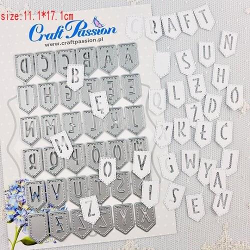 Sirius English letter label Metal Cutting Dies and Stencil Template for DIY Scrapbooking Photo Album Embossing Decorative Cards