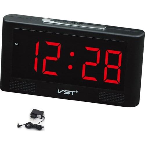 Hot Big numbers Digital Alarm Clocks EU Plug AC power Electronic Table Clocks Snooze Led Light Desktop Despertador Alarm Clock