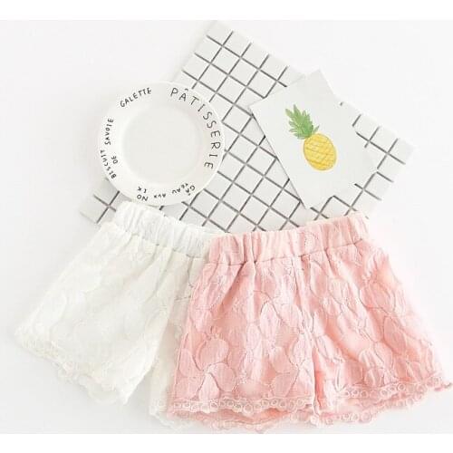 New Summer Spring Princess Lace Baby girls shorts children shorts kids shorts for girls clothes toddler girl clothing
