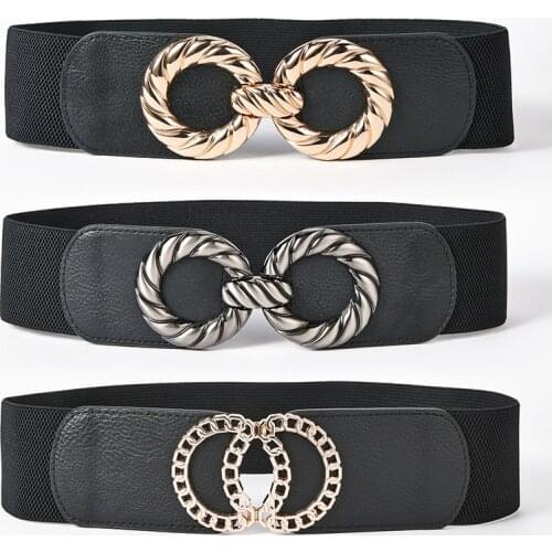 Designer belts for women high quality luxury brand elastic corset belt woman plus size ceinture femme big stretch cummerbunds