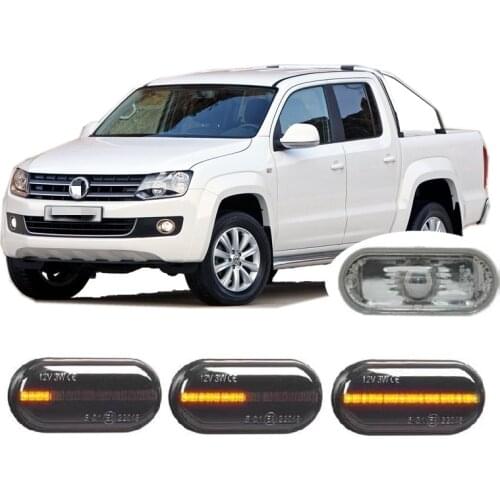 For Volkswagen VW Amarok 2HA 2HB S1B S6B S7A S7B 2010 2011 2012 2013 2014 2015 2016 Dynamic LED Indicator Side Marker Signal