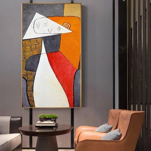 Picasso Oil Paintings on Canvas Famous Abstract Art Reproductions Wall Posters and Print for Living Room Decor No Frame