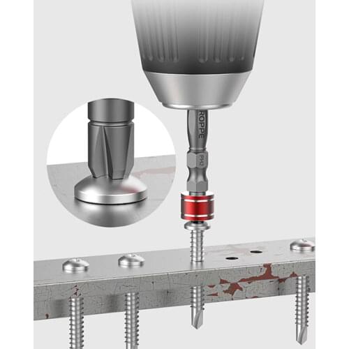 BROPPE S2 Alloy Steel Cross Strong Magnetic Super Screwdriver Bit Non-slip Electric Drill Magnetic Ring Bit