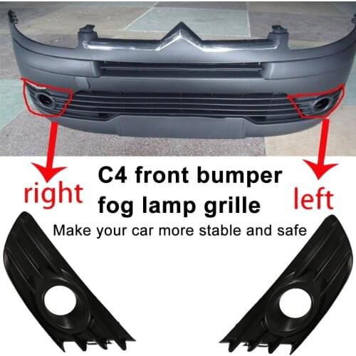 1PCS/High Quality ABS Fog Lamp Cover for Citroen C4 2004-2008 Fog Light Cover C-triomphe Front Fog Lamp Frame
