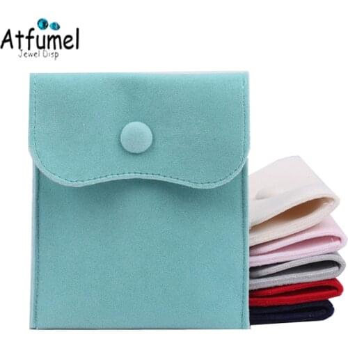 Quality Velvet Jewelry Packaging Bag Earrings Ring Jewelry Gift Packaging Bag Flannel Bracelet Necklace Jewelry Storage Pouch