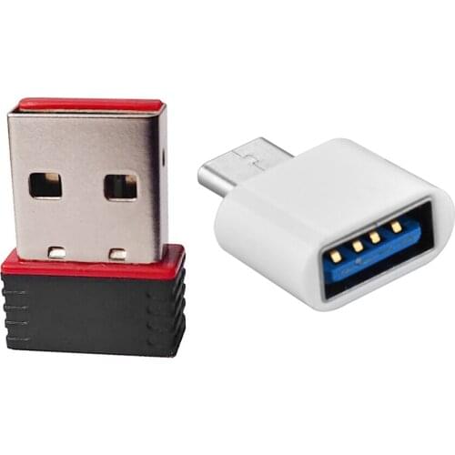 2.4GHz Mini USB WiFi Dongle Adapter for RG351P Game Console Wireless Network Card Receiver MTK7601 Game Accessories